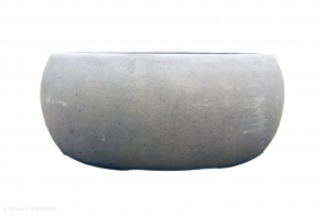 Concrete Bowl Planter, Grey