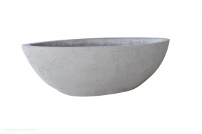 Concrete Bowl Oval, Grey
