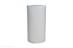 L/W Tall Cylinder Tru with Planter, White