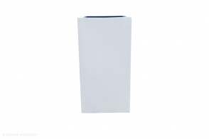 L/W Tall Square with planter, White