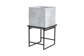 Concrete Cube Planter With Stand