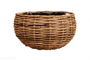 Basket Low Round, Natural